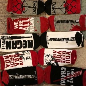 5 Pairs of, “Walking Dead,” Socks